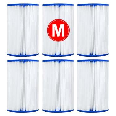 Imagem de Kit 6 Refil Cartucho Filtrante para Bomba de Piscina Tipo m para Filtragem de Água Cris...