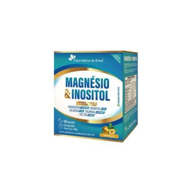 Imagem de Magnésio e Inositol + Associações Sabor Maracujá 20 sachês Flora Nativ