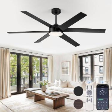 Imagem de Ventilador de Teto Fanbulous 60" com 6 Hélices Reversíveis e Luz Regul