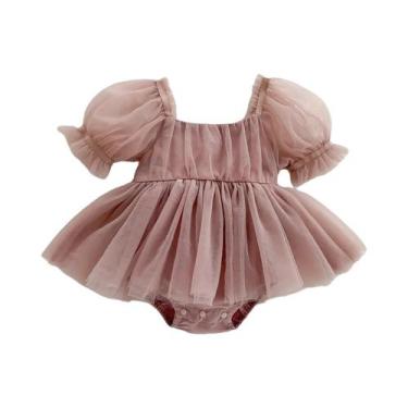 Imagem de Conjunto De Macacão Com Renda E Poás Para Meninas, Vestido De Princesa