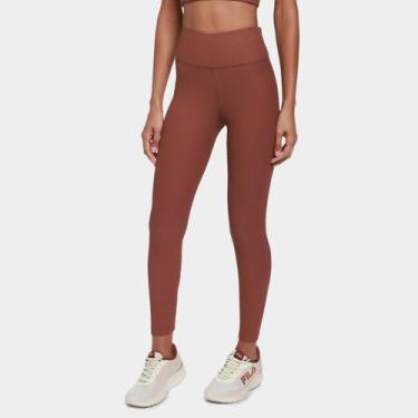 Imagem de Calça Legging Fila Life Ribbed III Feminina, Marrom claro, M