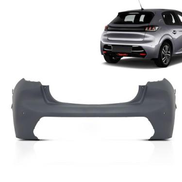 Imagem de Parachoque Traseiro Peugeot 208 2021 2022 2023 Com Furo - BBSI