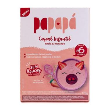 Imagem de Cereal Infantil Papapá PAPAPA Aveia e Morango 170g