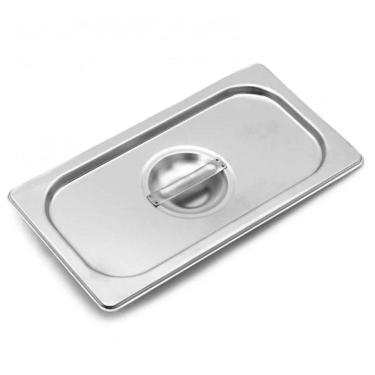Imagem de Kit 50 Tampas Cuba Gastronomica Rechaud Inox 1-9x65mm Brasinox