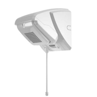 Imagem de Chuveiro Elétrico Branco Quadrado Compacto Fame com Haste -, 220V