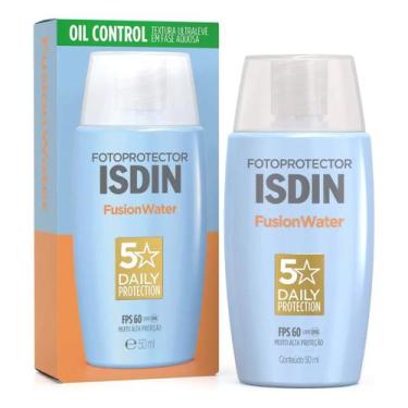 Imagem de ISDIN Protetor Solar Facial Fusion Water 5 Stars Sem Cor FPS 60 - 50ml