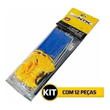 Imagem de Conjunto De Estacas Com Cordinhas Ntk Camp Kit - NAUTIKA