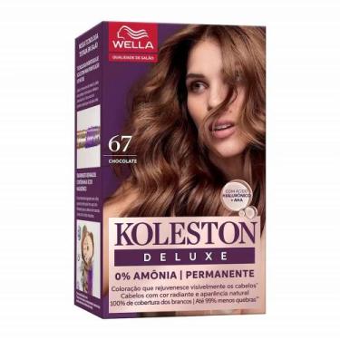 Imagem de Tintura 6.7 Chocolate KOLESTON Deluxe Sem Amônia 1un
