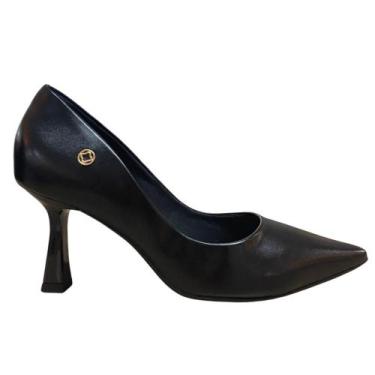 Imagem de Scarpin Bebecê Feminino Tecnologia B+ Preto, Preto, 38