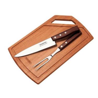 Imagem de Kit Churrasco 3 Peças - Tramontina Tradicional 22299/046