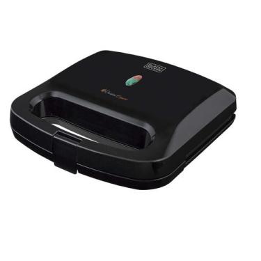 Imagem de Sanduicheira Grill Elétrico Black &amp Decker Antiaderente 750w Gs800 