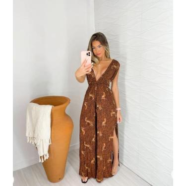 Imagem de Macacão longo - Fashion, Marrom, 38