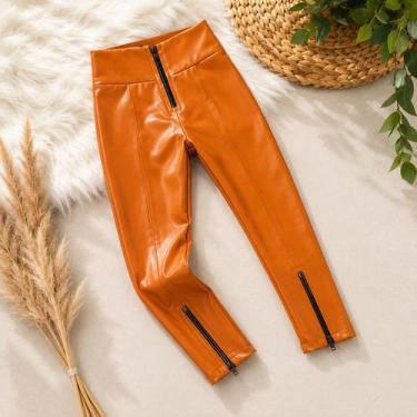 Imagem de Calça Infantil Cirrê Montaria Fashion Blogueirinha Cor:MarronTamanho:4