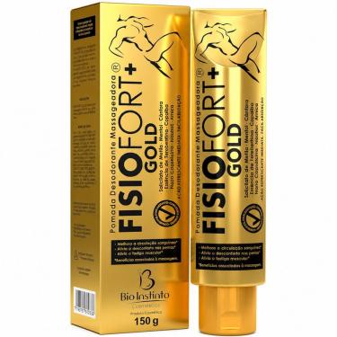 Imagem de Pomada Desodorante Massageadora Bio Instinto Fisiofort Gold com Tecnologia de Capsaicina Nanoencapsulada 150G