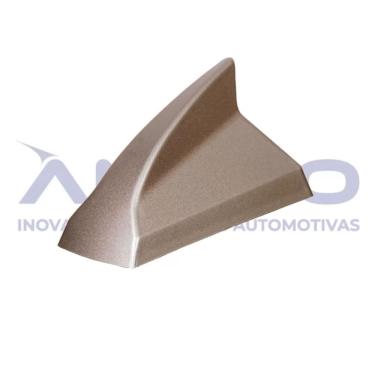 Imagem de Antena de Teto Shark Receptiva AN075 Compatível com Diversos Veículos Substituição da Haste Original Prata 13CM Antico