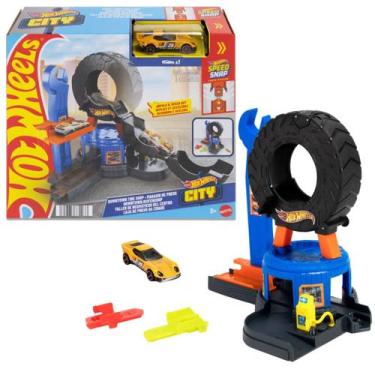 Imagem de Pista Hot Wheels Downtown Shop de Pneus - Mattel