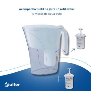 Imagem de Jarra Purificadora Ulfer Bacfree Branco com Refil Extra Reduz Cloro - 