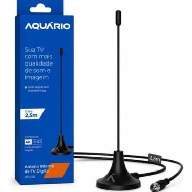 Imagem de Antena Digital Interna DTV-50 para TV HD e Smart TV Fácil Instalação -