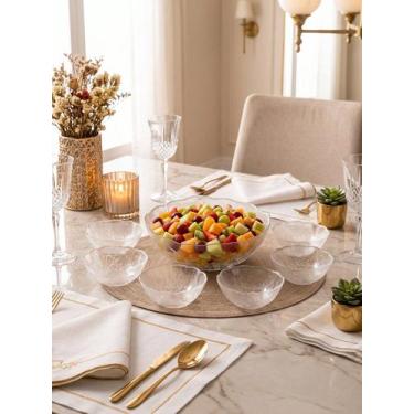 Imagem de Conjunto de Bowl de Vidro Rose 7 Peças 1,5 Litros - Casa & Café