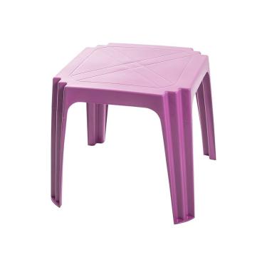 Imagem de Mesa Infantil Mesinha Plástico Resistente Atividades Estudos Azul Loja Doce Lar 48CM