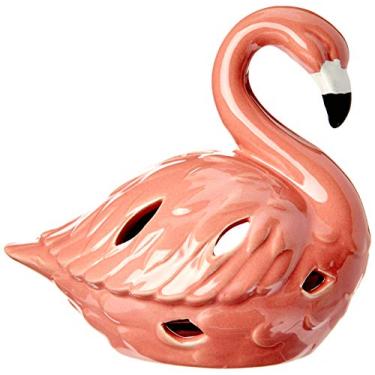 Imagem de Flamant Adorno 14cm Ceramica Rosa Av Flamingo Gs Internacional Único