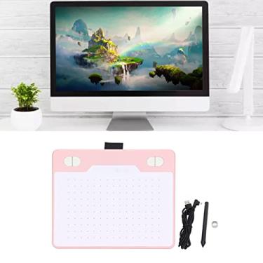 Imagem de Tablet de desenho gráfico digital grande área ativa com caneta de escrita manual, reconhecimento automático, compatível com PC/Android OS para pintura, design e ensino on-line,