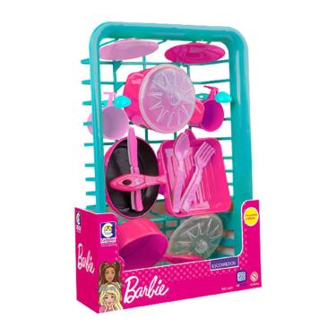 Imagem de Kit de Cozinha Infantil - Escorredor - Barbie Chef - Cotiplás
