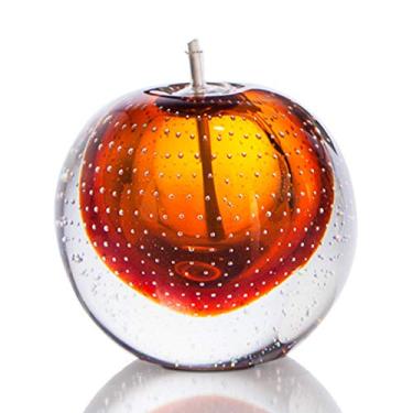 Imagem de Lamparina Em Cristal Murano Âmbar - São Marcos 10cm