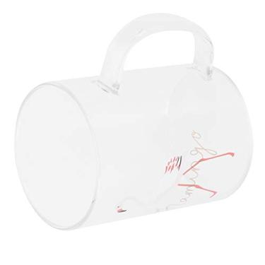 Imagem de Xícara de leite, caneca de café leve, vidro de alto borossilicato de 350 ml para chá de latte de cappuccino