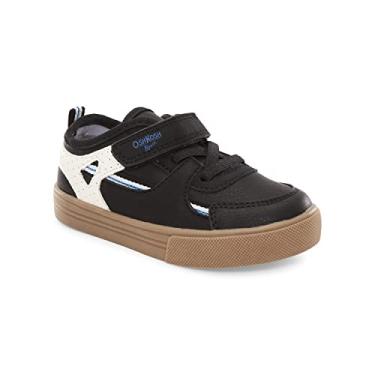 Imagem de OshKosh B'Gosh Tênis infantil unissex Robert, Preto, 4 Toddler