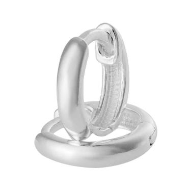 Imagem de Brinco Prata Link Argola Lisa Pequena