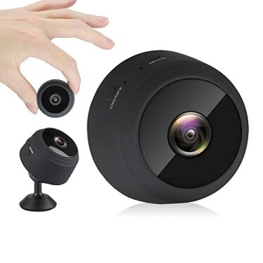 Imagem de Mini Câmera De Segurança Espiã Monitoramento Wi-Fi Full Hd Visão Noturna Com Gravador De Voz (Minimicrocâmera-1080P) 24X44Mm Preto