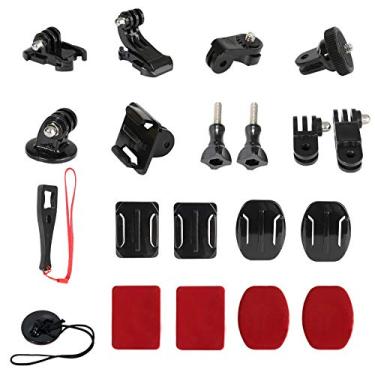 Imagem de Kit de acessórios de câmera de ação universal para GoPro Hero 11 10 9 8 7 6 5 Blcak Go pro Max Insta360 One R/X2/X3 DJI OSMO Action 2 3 AKASO Sony APEMAN Sports Cam, base de capacete adesivo adaptador de tripé