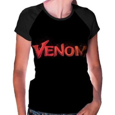 Imagem de Camiseta Raglan Baby Look Logo Venom Full Print  Ref:701 - Smoke