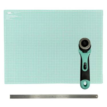 Imagem de Bases para Corte Placa Grande A1 90x60 Régua Metal 60cm Cortador 45mm Patchwork Artesanato Scrapbook (Base Para Corte Grande Tifani)