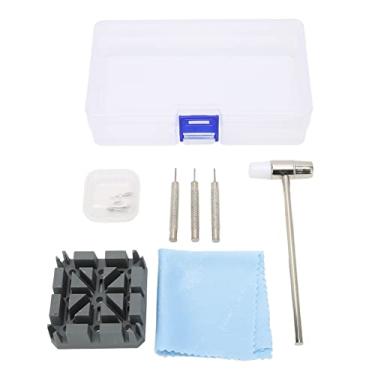 Imagem de Kit De Ferramentas De Remoção De Link De Relógio, Kit De Ferramentas De Substituição De Ajuste De Pulseira De Relógio, Suporte De Pulseira De Relógio Conjunto De Ferramentas De Reparo De Relógio