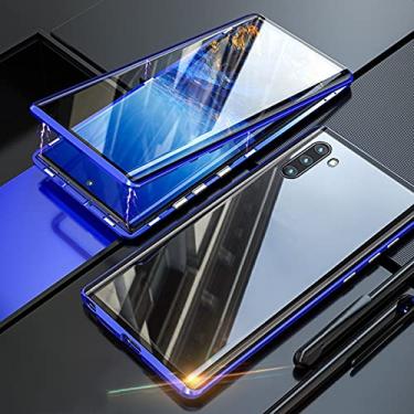 Imagem de Capa protetora para Samsung Galaxy Note 8 9 10 20 S7 S8 S9 S10 S20 S21 A80 A72 A71 A70 A60 Plus Lite Ultra FE Capa Magnética, Azul, Para S21 Ultra 5G