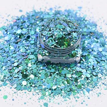 Imagem de 20g / Pack Mudança de cor Chunky Mixes Glitter Sequin Power Flakes Manicure Resina de Manicure Corpo Arte Decoração do corpo Ferramentas de Bricolagem Acessórios BSL06