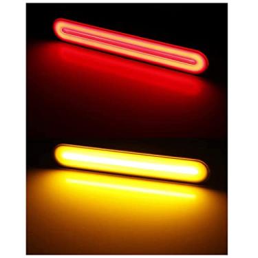 Imagem de Kit de luz de LED 3 em 1 duplo para-lama/bagger traseira vertical para motocicletas Harley Davidson, parada/freio LED/seta/luz de estacionamento