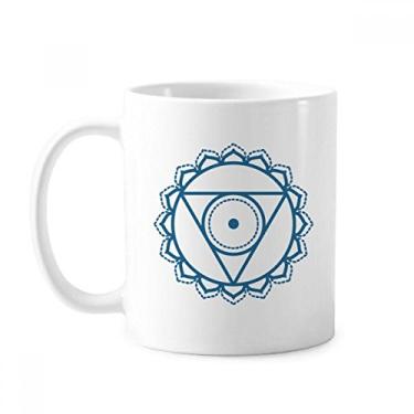Imagem de Totem Flower Geometria Círculo Symbol Caneca Cerâmica Café Porcelana Utensílios de Mesa