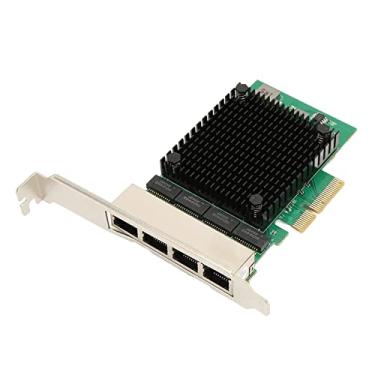 Imagem de Placa de Rede Ethernet, PCIe X4 2.5G 4 Portas RJ45 Gigabit Ethernet Card 10 100 1000 Mbps Realtek Chipset RTL8125B, para Estação de Trabalho de Servidor de Desktop