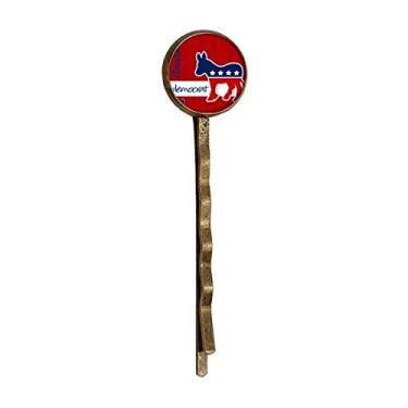 Imagem de America Burro Emblema Democrata Retrô Metal Hair Bobby Pin Headwear