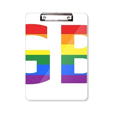 Imagem de LGBT Transgênero Bisexual, pasta de prancha, bloco de escrita A4