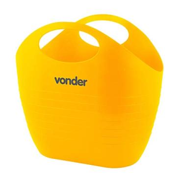 Imagem de Vonder, Bolsa Plástica Multiuso, 8,5 Litros, Amarela.