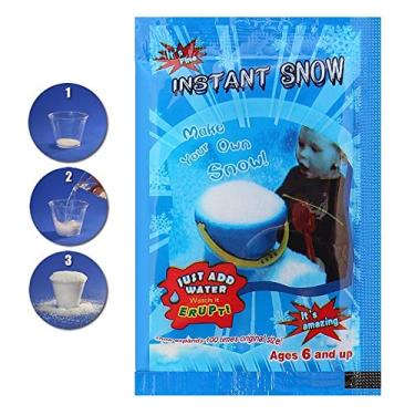 Imagem de Neve Instantanea Artifical para Slime Cloud ou Decoração Frozen, Era do Gelo, Natal