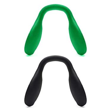 Imagem de Mryok Ponteira de substituição para óculos de sol Oakley Outpace OO4133 – Opções, Verde escuro e preto, One Size