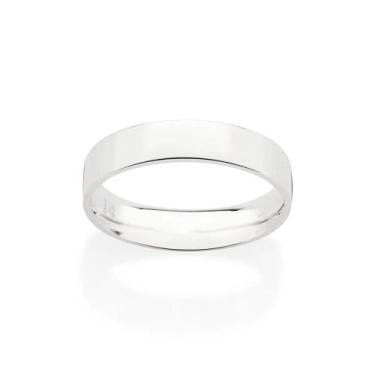 Imagem de Aliança lisa Compromisso 4mm Rommanel prata 925 810219, 20