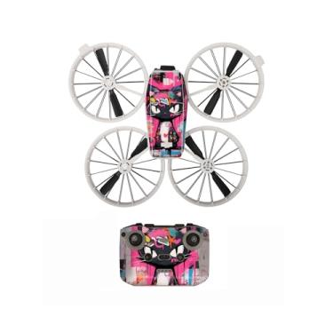Imagem de CAPART Adesivo removível para DJI Flip e DJI RC-N3 Controller, adesivos decorativos sem bolhas (rosa, RC-N3)