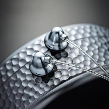 Imagem de syeindunce Fones de ouvido intra-auriculares Angelears KAZA de cabeça plana, driver dinâmico de 15 mm, HiFi com fio, para jogos, música e esportes (4,4 mm)