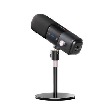 Imagem de NearStream Microfone dinâmico XLR/USB com cancelamento de ruído/controle de volume/fone de ouvido/mudo, microfone de streaming para PC/interface de áudio, microfone de mesa para transmissão, gravação